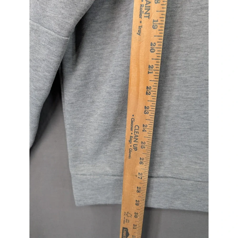 Adidas Mens 3-Stripe Crewneck Sweatshirt Gray Black Large 7545